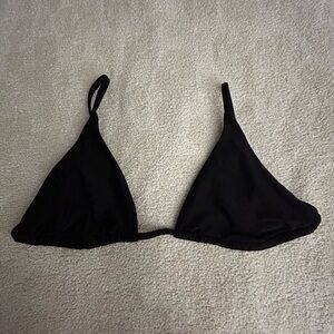Shade & Shore Black Triangle Bikini Top Size S